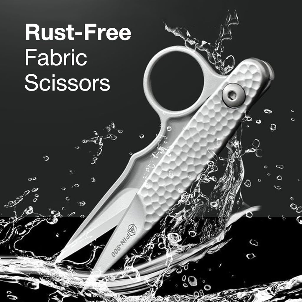 HASTHIP® Sewing Scissors Stainless Steel Sewing Scissors Spring Loaded Auto Bounce Back Design Comfortable Grip Utility Multipurpose Scissors for DIY Hand Crafts, Knitting, Crocheting HASTHIP® Sewing Scissors Stainless Steel Sewing Scissors Spring Loaded Auto Bounce Back Design Comfortable Grip Utility Multipurpose Scissors for DIY Hand Crafts, Knitting, Crocheting